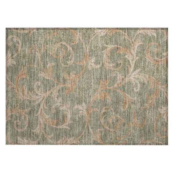Chantille Machine Washable Indoor/Outdoor Abstract ACN3012 Sage 2 ft. x 3 ft. Accent Rug