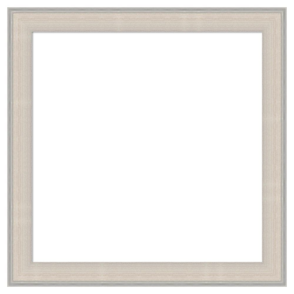 Cottage White Silver 28 in. x 28 in. Wood Framed Dry Erase Magnetic Memo Board price history on PriceWatchPro