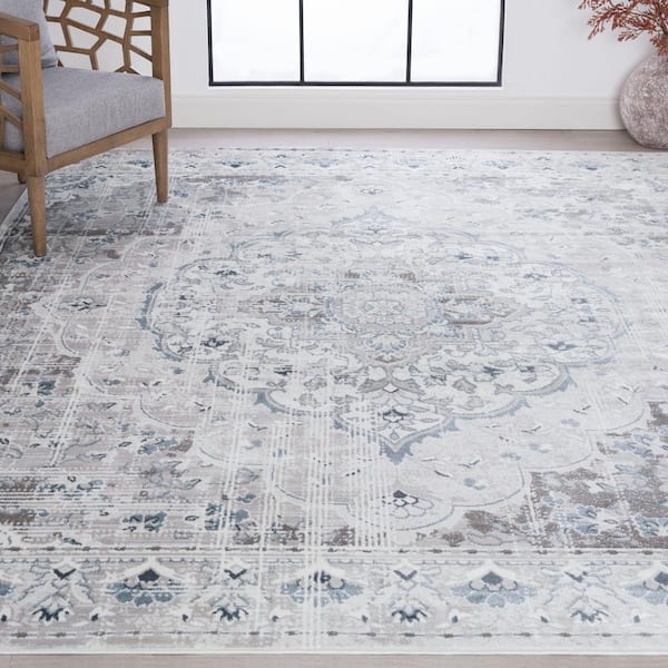 Nexus Medallion Gray 5 ft. x 7 ft. Indoor Area Rug