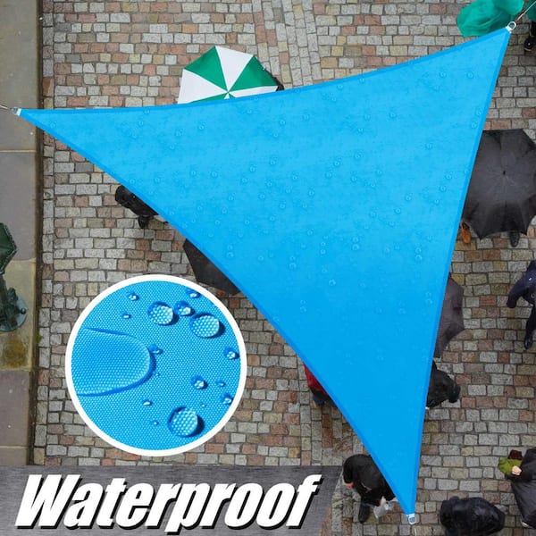 220 GSM Waterproof Triangle Sun Shade Sail Screen Canopy, Outdoor Patio and Pergola Cover