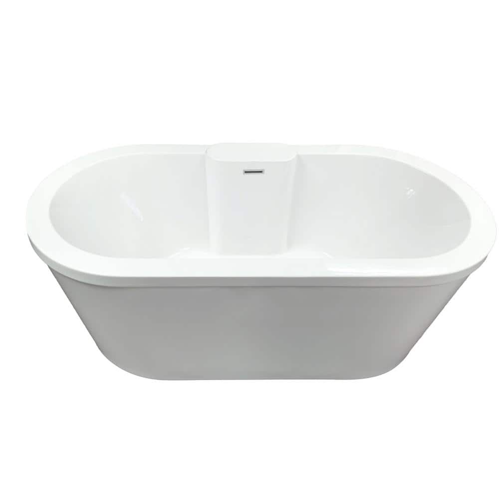 Hydro Systems Eveline 66 in. Flatbottom Freestanding Air Bath Bathtub