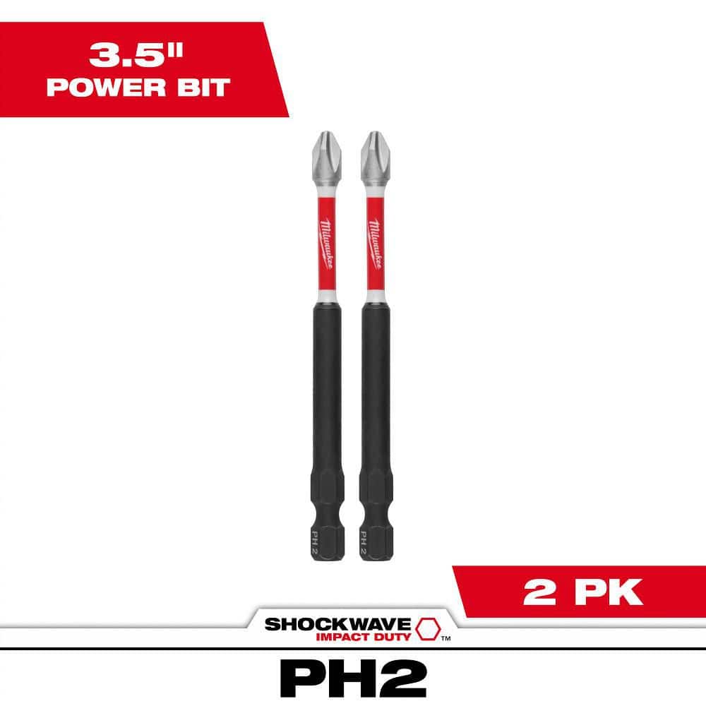 Milwaukee SHOCKWAVE Impact Duty 3-1/2 in. Phillips #2 Alloy Steel