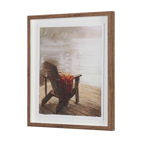 At the Cabin II Closed Framed Painting I 1-Piece Art Print 25.5 in. x 1.6 in. x 21.5 in.