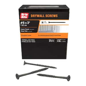 #8 x 3 in. #2 Phillips Bugle Head Coarse Thread Drywall Screws 5 lb. Box