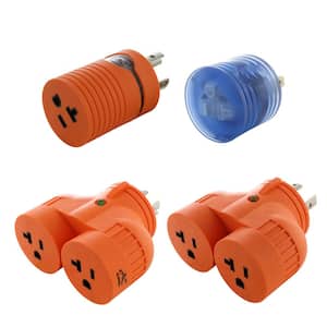 Generator Kit with 4 Outlet Splitter Adapters for Extra Household Outlets
