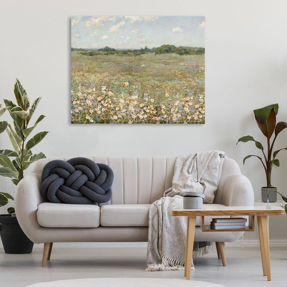 Vast Flower Speckled Meadow by Amber Sterling Unframed Nature Graphic Art Print 36 in. x 48 in. price history on PriceWatchPro
