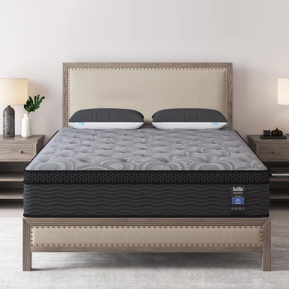 Full Medium Firm Hybrid 14 in. Euro Top Support and Bed-in-a-Box Mattress