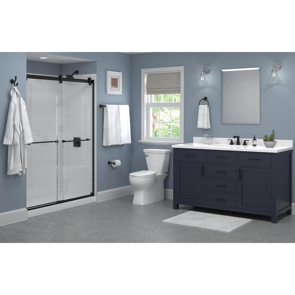 Matte Black Wall Mounted Stainless Steel Towel Ring