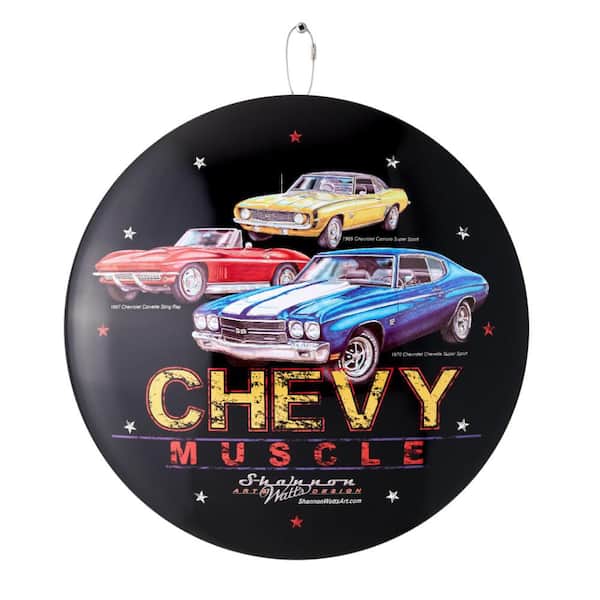 American Art Decor Chevy Muscle Cars Metal Wall Art Sign 15&quot