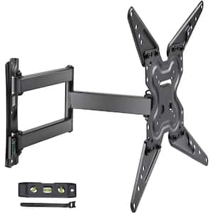 Full Motion TV Mount for 26-55 in. TVs, Adjustable Swivel Tilt, Articulating Wall Bracket, Horizontal VESA 400 x 400 mm