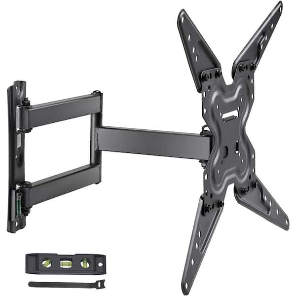Full Motion TV Mount for 26-55 in. TVs, Adjustable Swivel Tilt, Articulating Wall Bracket, Horizontal VESA 400 x 400 mm