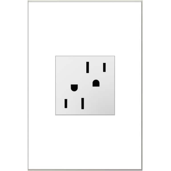 Legrand adorne 15 Amp 125-Volt Tamper Resistant Duplex Outlet, White