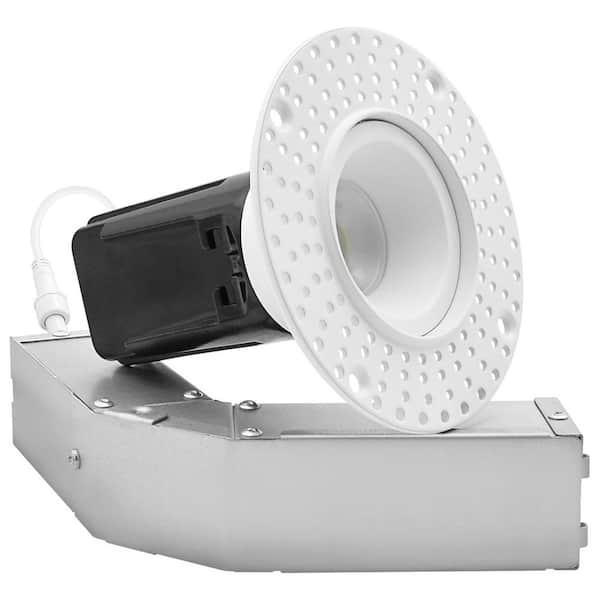 1  in. Integrated LED Recessed Light Trimless, 5CCT, 12W, 38º , 1000LM, Dimmable TRIAC, Anti-Glare,IC and Wet Rated, ETL