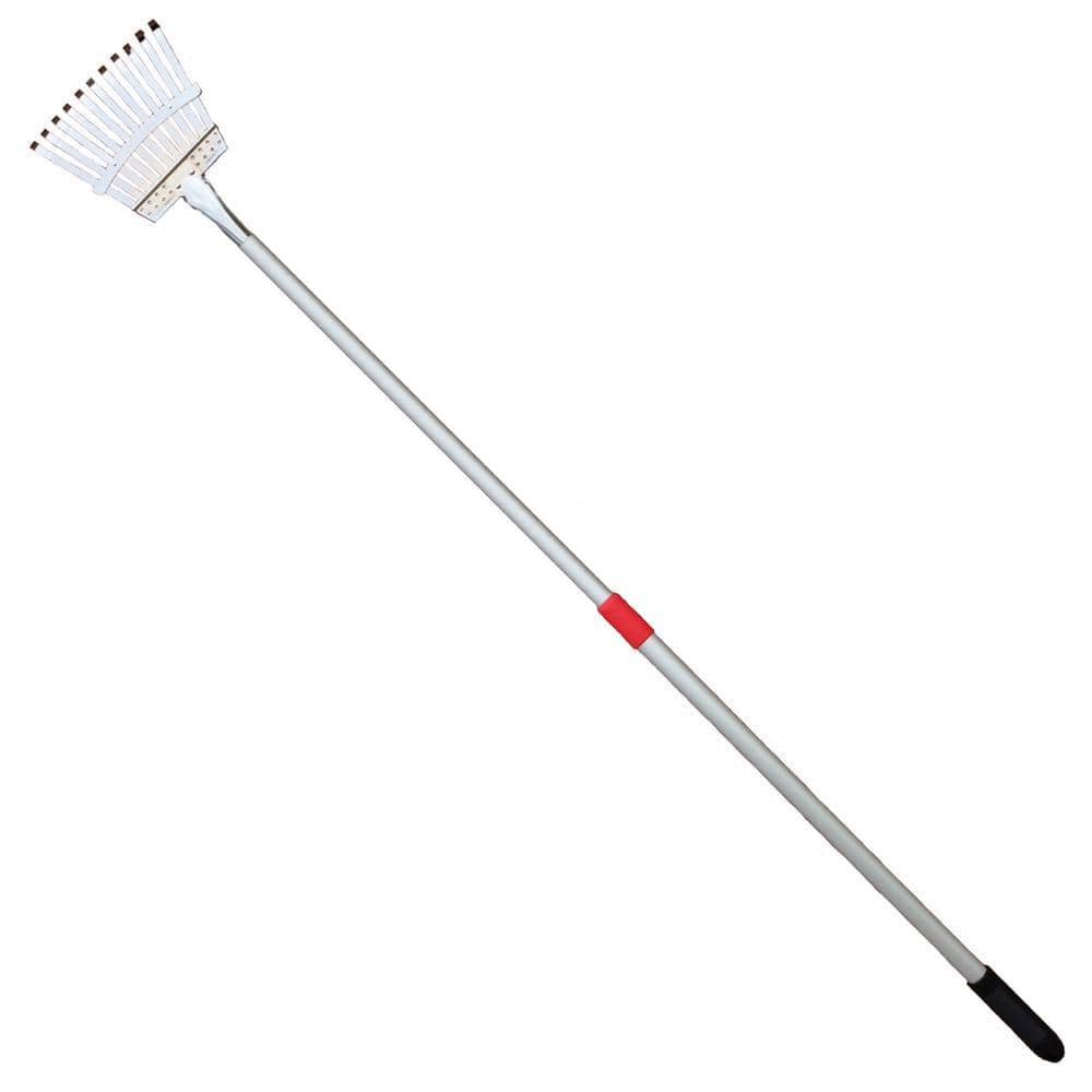 Parabolic Rake BARNEL USA 28 in. to 54 in. Telescopic Shrub Rake B990 - The Home Depot