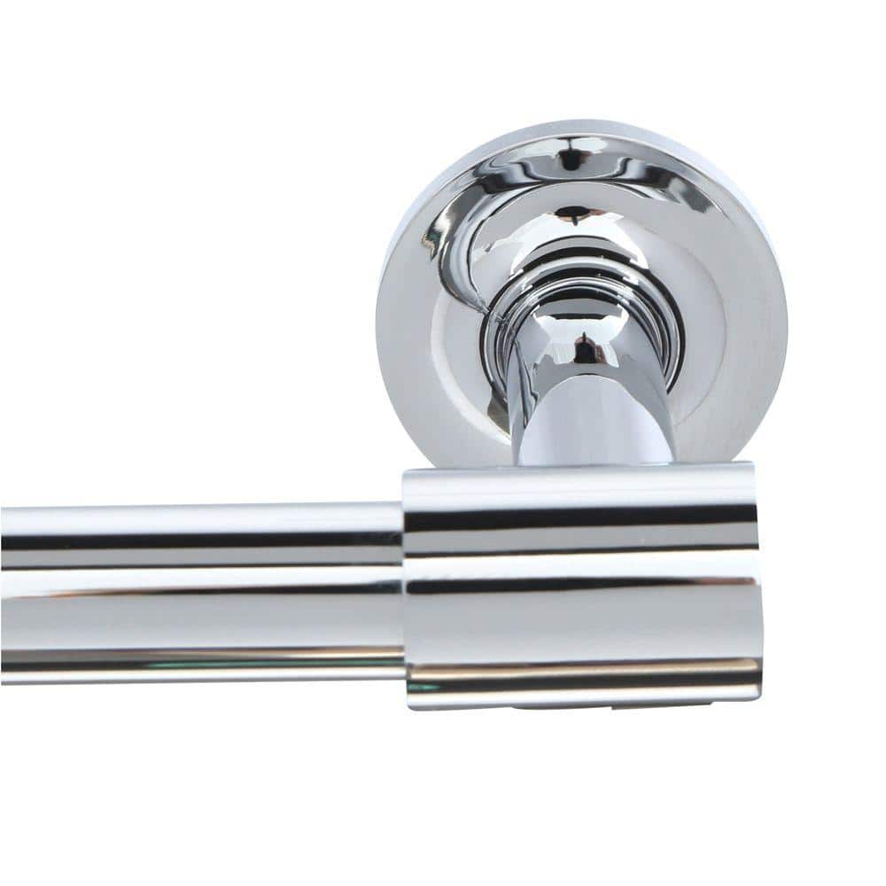 Polished Chrome Wall-Mount Pivoting Toilet Paper Holder