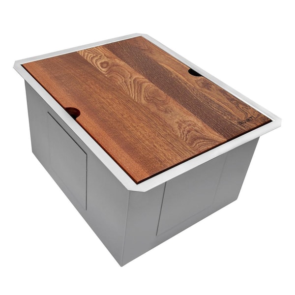 Roma 15 in. Undermount Single Bowl 16-Gauge Stainless Steel Bar Prep Workstation Kitchen Sink with Accessories