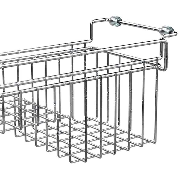 Stainless Steel Expandable Over Sink Sponge Holder Organizer Rack for Kitchen with Drying Divider Railing 14.5-22