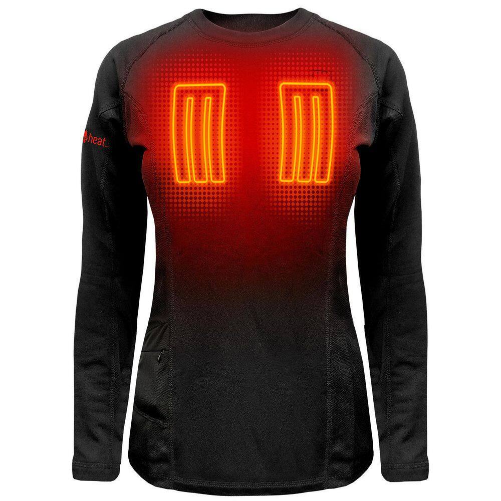 Women's Medium Black Long Sleeved Heated Base Layer Shirt price history on PriceWatchPro