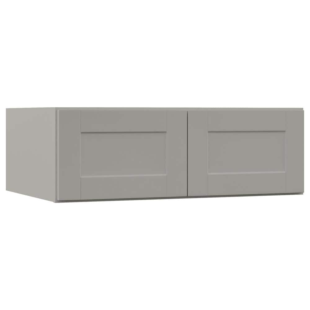 Hampton Bay Shaker 36 in. W x 24 in. D x 12 in. H Assembled Deep Wall ...