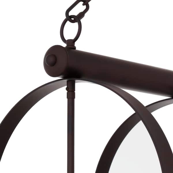 Volume Lighting 3-Light Antique Bronze Pot Rack Pendant Volume Lighting 3-Light Antique Bronze Pot Rack Pendant