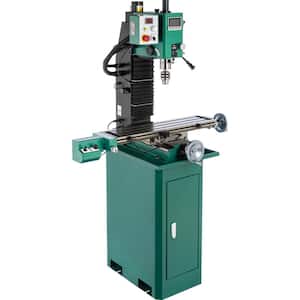 7 in. x 29 in. 1-1/2 HP 18 in. Variable Speed 80-5000 RPM Mill/Drill Press with 1/2" Chuck Power Head Elevation and DRO