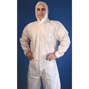 SMS Disposable Coverall With Hood, Lg