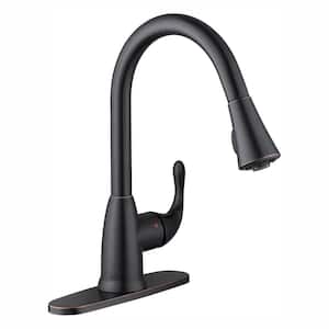 Market Single-Handle Pull-Down Kitchen Faucet with TurboSpray and FastMount in Bronze