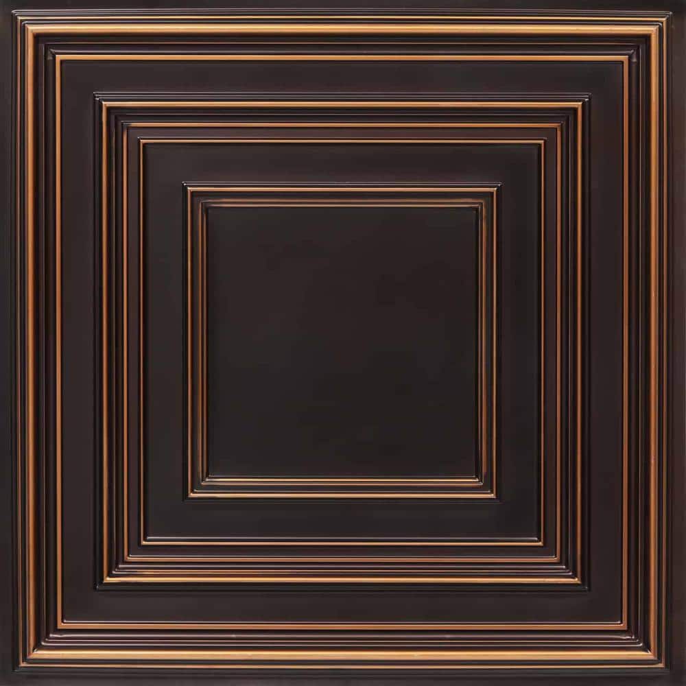 Schoolhouse Antique Copper 2 ft. x 2 ft. PVC Glue-up or Lay-in Faux Tin Ceiling Tile (200 sq. ft./case) price history on PriceWatchPro