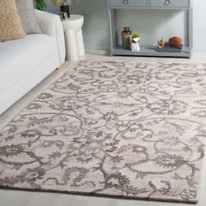Anatolia Ivory/Brown 8 ft. x 10 ft. Traditional Garden Area Rug