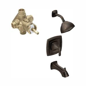 Voss Single-Handle 1-Spray Posi-Temp Tub and Shower Faucet in Oil Rubbed Bronze (Valve Included)