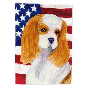 0.91 ft. x 1.29 ft. Polyester USA American 2-Sided 2-Ply Flag with Cavalier Spaniel Garden Flag