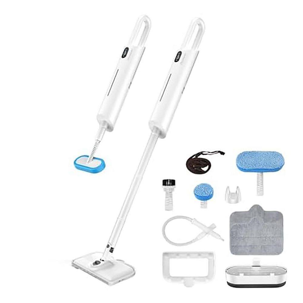 Commercial Corded Steam Mop Cleaner for Hardwood Tile Carpet in White with Detachable Handheld Design Scent Option price history on PriceWatchPro