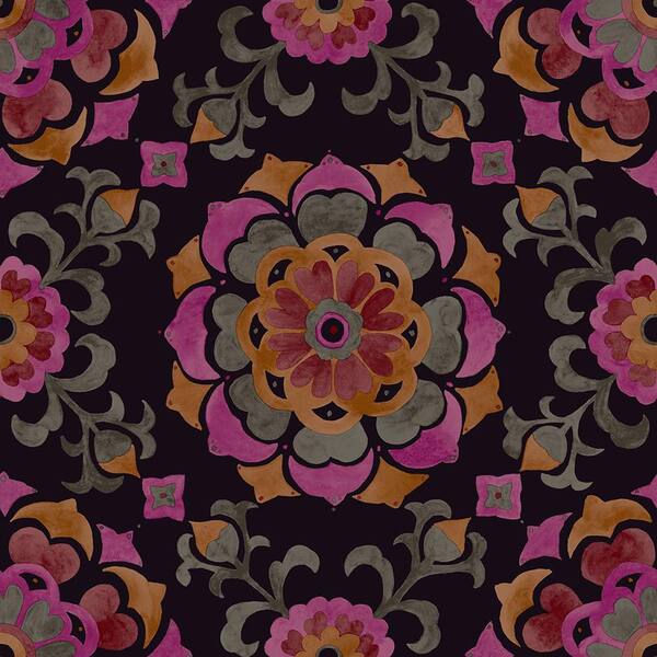 Origin Tracy Multicolor Medallion Paper Strippable Wallpaper (Covers 56.4 sq. ft.)