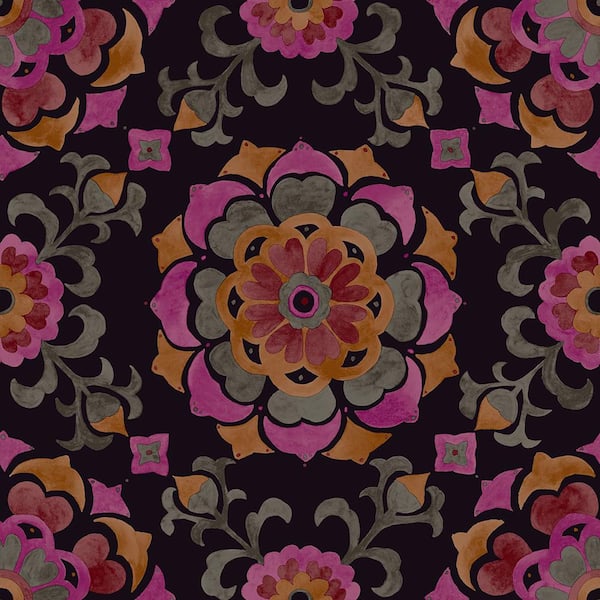 Origin Tracy Multicolor Medallion Multicolor Wallpaper Sample