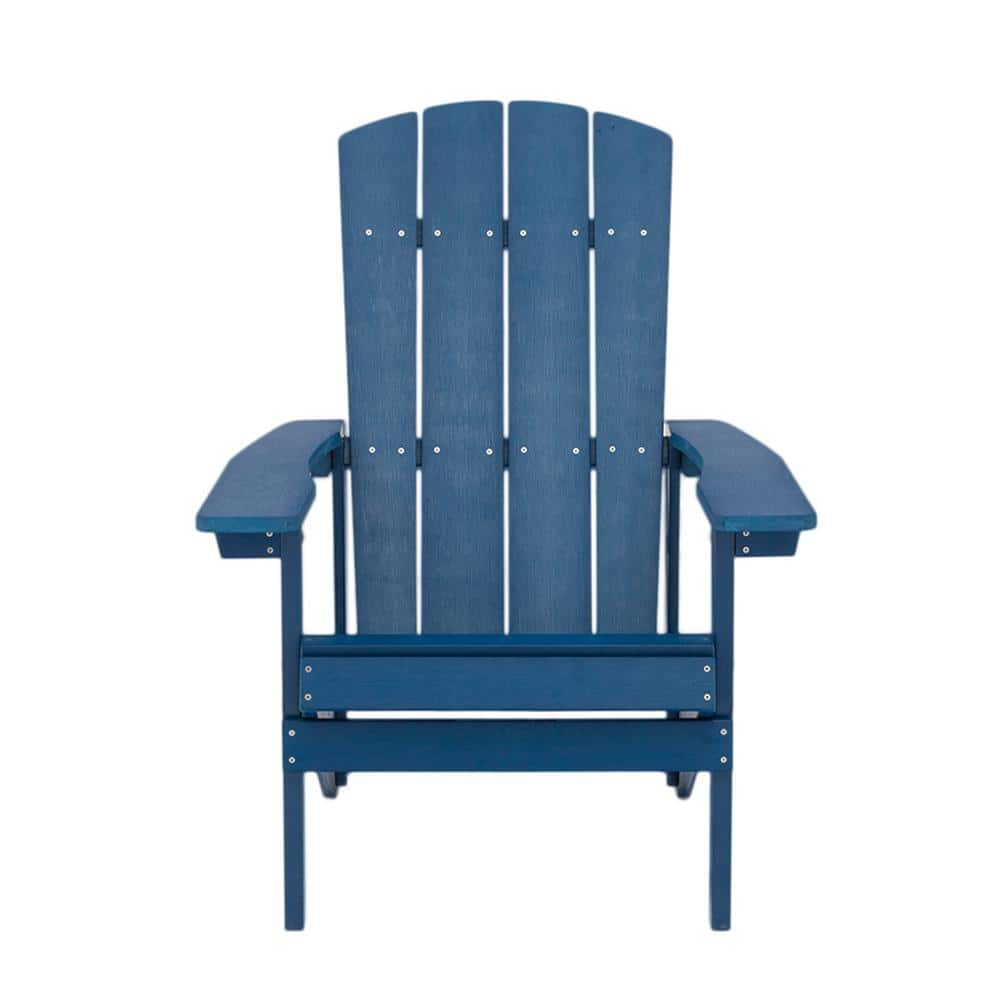 Deep Blue Reclining Plastic Adirondack Chair WYBZJKF11 The Home Depot   Plastic Adirondack Chairs Wybzjkf11 64 1000 