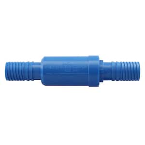 3/4 in. Barb Insert Blue Twister Polypropylene Telescoping Poly Pipe Repair Coupling Fitting