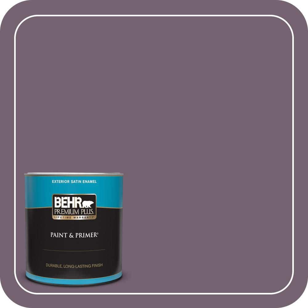 1 qt. #680F-6 Shy Violet Satin Enamel Exterior Paint & Primer price history on PriceWatchPro