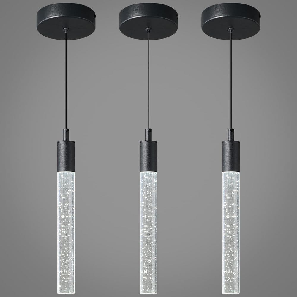 ZHLWIN Home Light 6 Watt 1 Light Black Integrated LED Mini Pendant