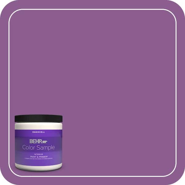 BEHR PREMIUM PLUS 8 oz. #P100-6 Chakra Eggshell Enamel Interior Paint & Primer Color Sample