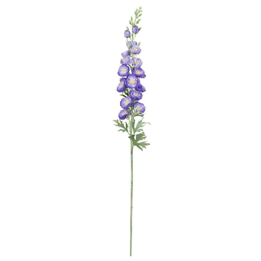 LIVING LUXURY 36 in. Purple Artificial Hybrid Delphinium Flower