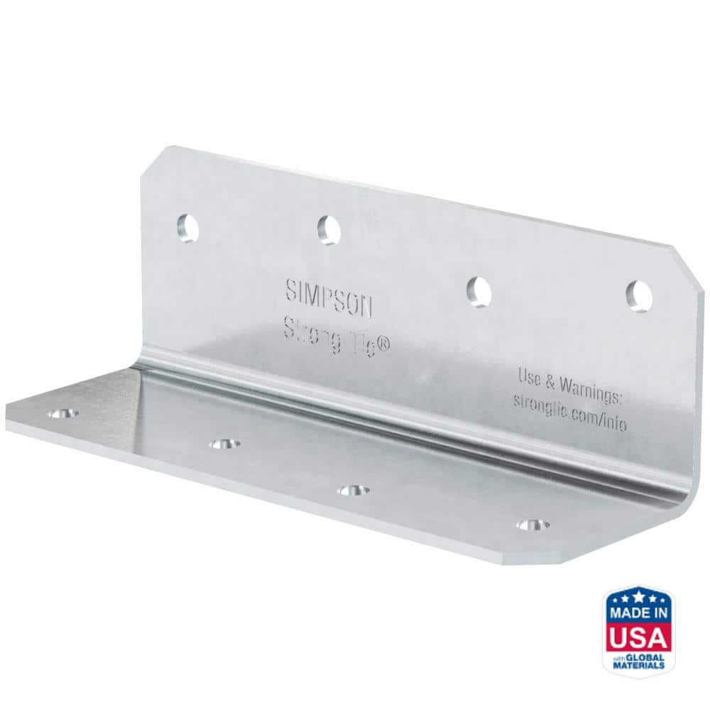 Simpson Strong-Tie ML 2 in. x 6 in. 12-Gauge Stainless-Steel Medium L Angle  ML26SS - The Home Depot