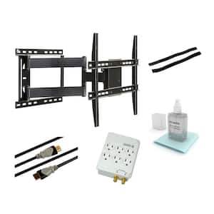 Full Motion Articulating Steel Wall Mount Kit for 37 in. to 64 in. Flat Panel TVs - Black