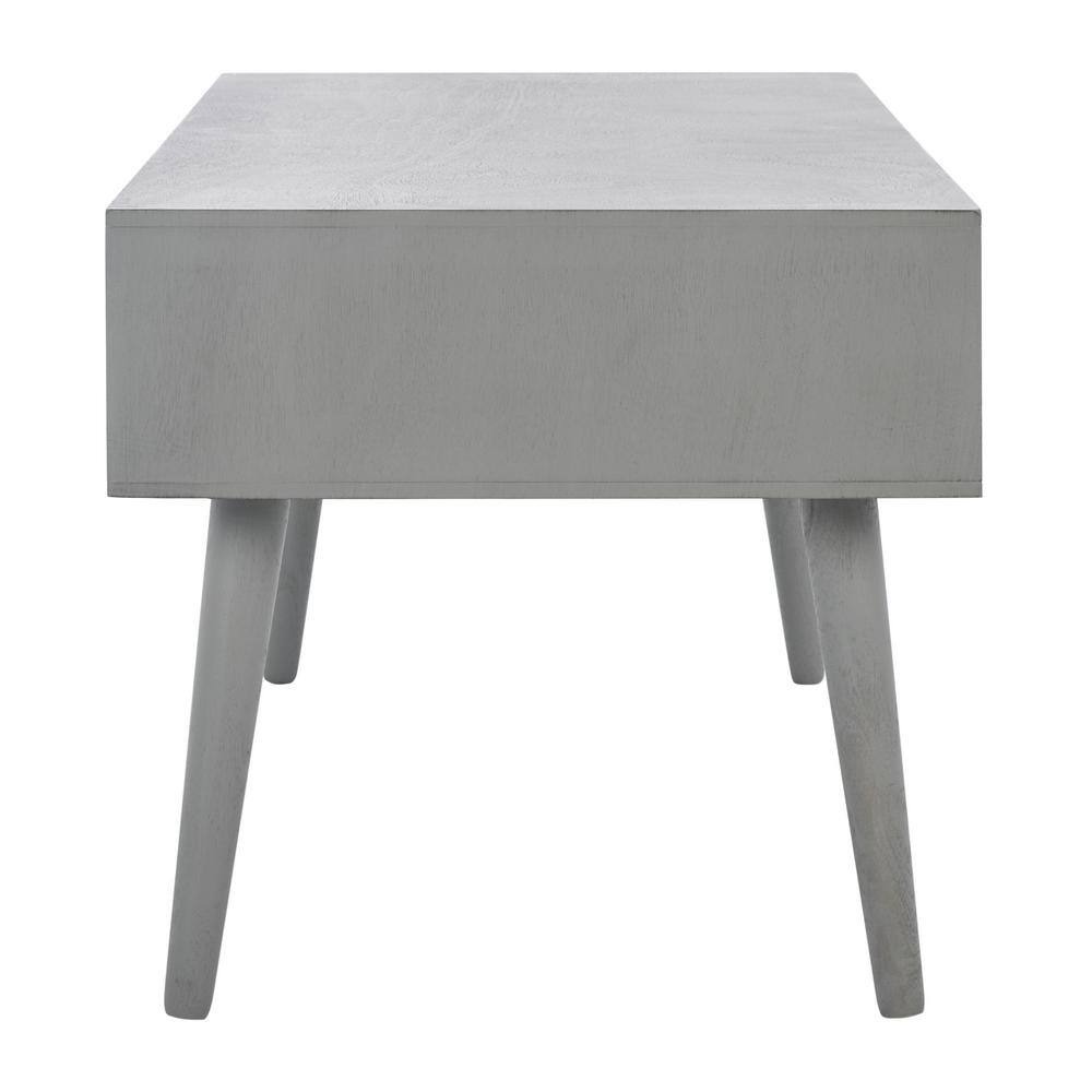 Belgian Farmhouse 42" Mid-Century Wood Coffee Table with Storage