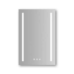 30 in. W x 20 in. H Medium Rectangular Frameless Anti-Fog Wall Bathroom Vanity Mirror in White