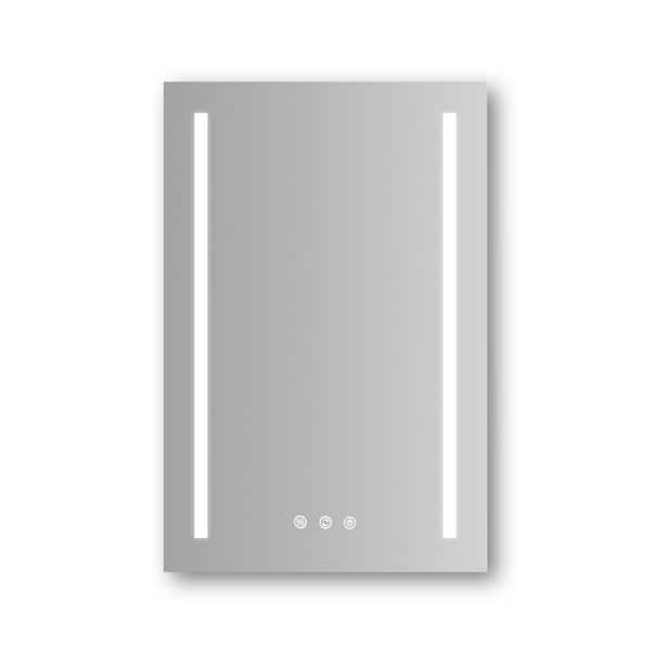 ES-DIY 30 in. W x 20 in. H Medium Rectangular Frameless Anti-Fog Wall Bathroom Vanity Mirror in White