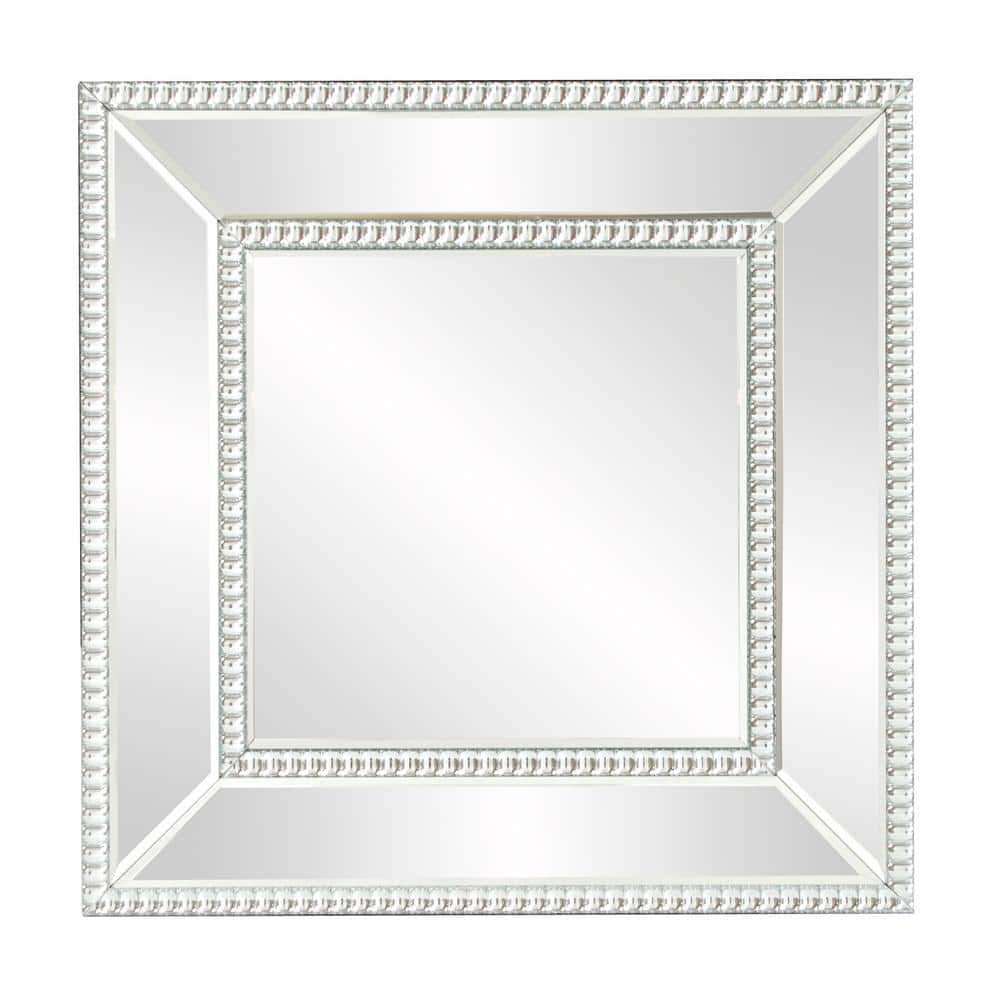 Medium Square Mirrored Beveled Glass Contemporary Mirror (20 in. H x 20 in. W) price history on PriceWatchPro