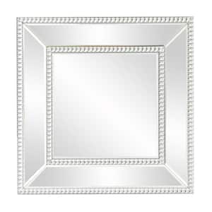 Medium Square Mirrored Beveled Glass Contemporary Mirror (20 in. H x 20 in. W)