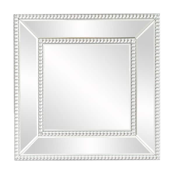 Marley Forrest Medium Square Mirrored Beveled Glass Contemporary Mirror (20 in. H x 20 in. W)
