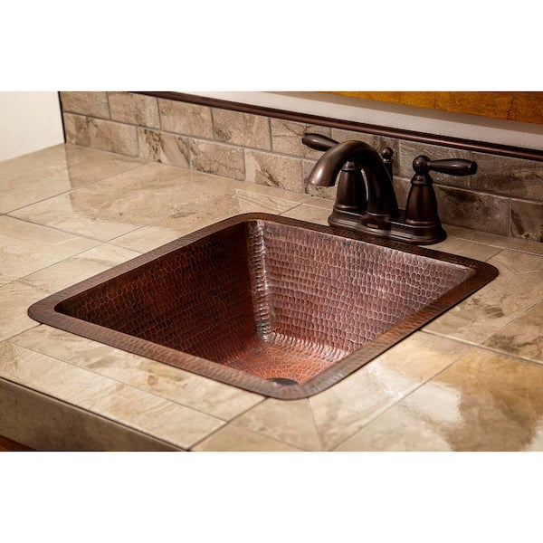 Premier Copper Products Bronze 16 Gauge Copper 17 in. Undermount