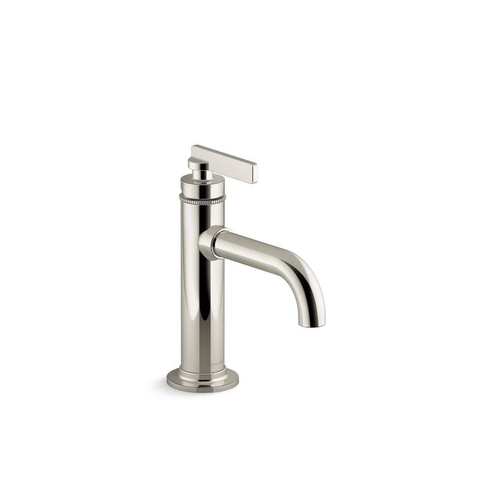 Vibrant Polished Nickel Single-Handle Bathroom Sink Faucet